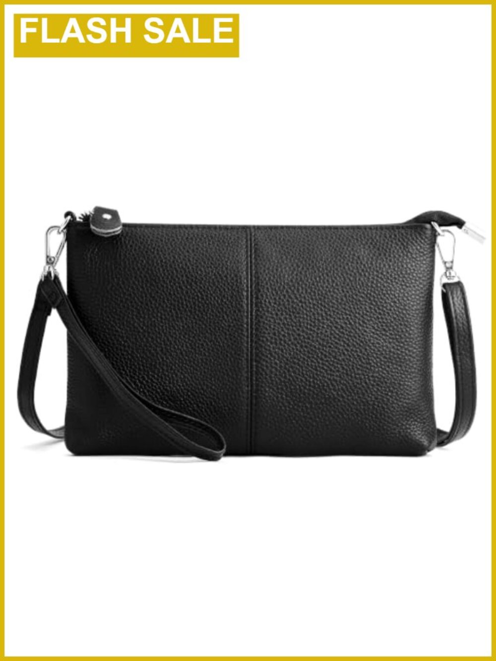 Genuine Leather Small Crossbody Bag Wristlet Wallet Purse RFID
